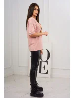 Halenka s potiskem Magic dark powder pink Halenka s potiskem Magic dark powder pink