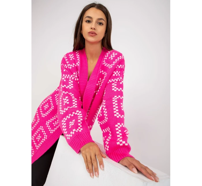 Dámsky sveter LC SW 0296 fluo ružový