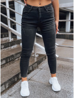 ENDI dámske džínsové nohavice čierne Dstreet UY1601