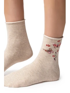 Dámske vzorované ponožky 099