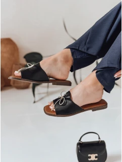 Dámské žabky s mašlí black Dstreet model 21984627 - FashionStreet