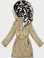 Dobre vyzerajúca bunda s béžovými odleskami (B8521-12)