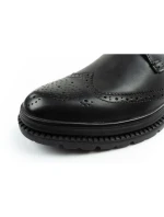 Lee Cooper pánske topánky sable topánky topánky smart kožené čierne