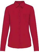 K 549 Popelínová halenka s dlouhým rukávem classic red model 22510316 - Kariban