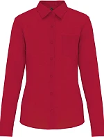 Kariban K 549 Popelínová blúzka „Jessica“ s dlhým rukávom 20.K549 classic red