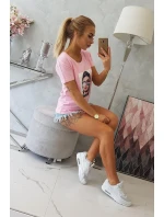 Dámská model 18742984 halenka pudrově růžová - K-Fashion