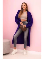 Sveter dlhý sveter fialový