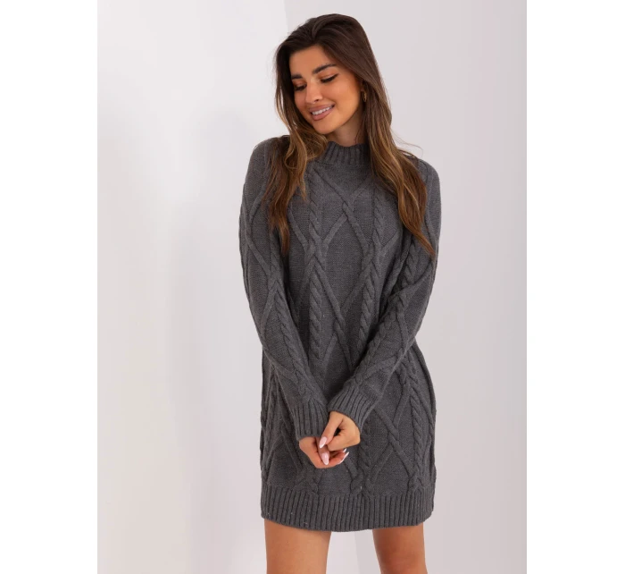 Sukienka BA SK ciemny szary model 19001845 - FPrice Sukienka BA SK ciemny szary model 19001845 - FPrice