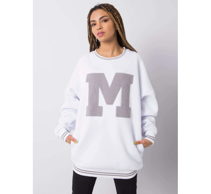 Mikina DS BL 1123.18 bielych