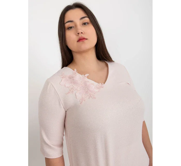 Blúzka LK BZ 506692.32 svetlo ružová