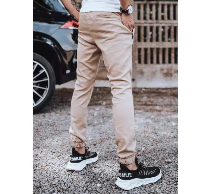 Pánské kalhoty jogger béžové Dstreet model 21963327 - FashionStreet