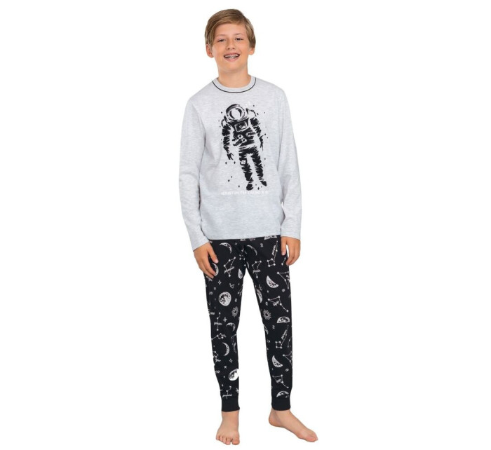 Chlapčenské pyžamo Tryton šedej s kozmonautom