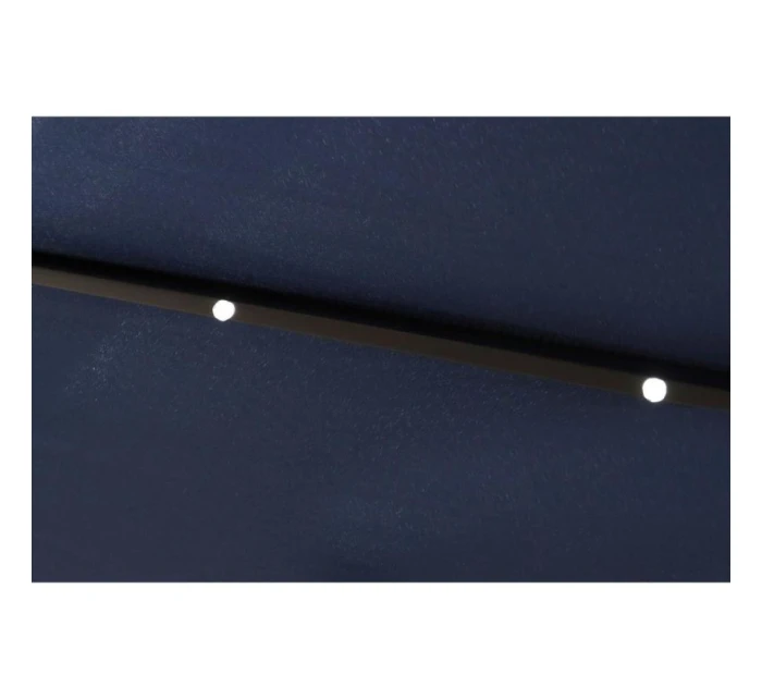 ZÁHRADNÝ SLNEČNÍK S LED OSVETLENÍM 300CM NÁMORNÍCKA MODRÁ