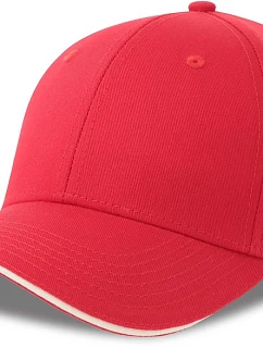 Atlantis Headwear Sport Sandwich-S 6-panelová sendvičová čiapka 33.0275 červená