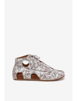 Vzorované Kožené Kotníkové Boty model 21693680 - Maciejka