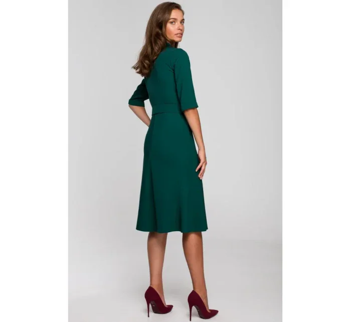 dres s páskem s přezkou zelený model 15106918 - STYLOVE dres s páskem s přezkou zelený model 15106918 - STYLOVE