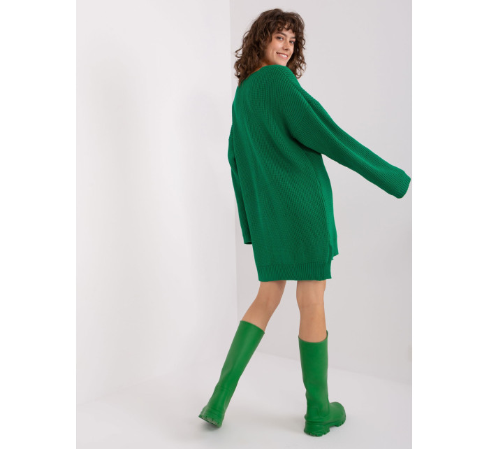 Zelené dámske pletené šaty