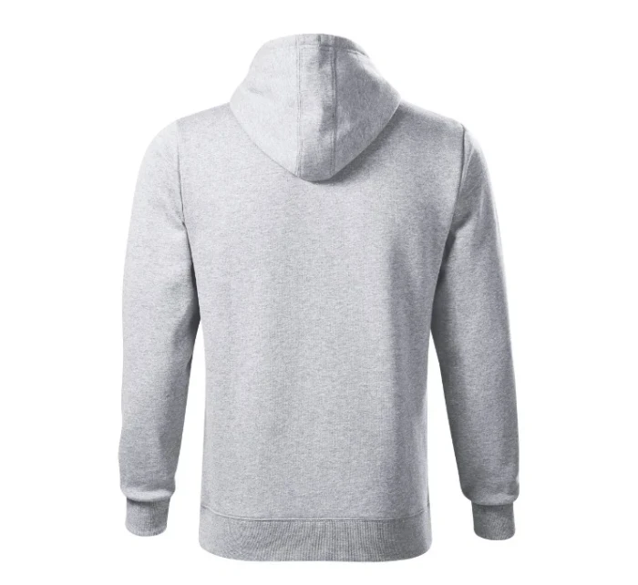 Pánska mikina s kapucňou svetlo šedá