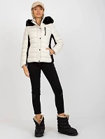 Dámska bunda NM KR BS 202 Svetlo béžová - Sport chic