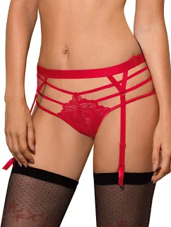 Podväzkový pás Cyria red - ROZA