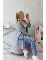 Dvojfarebná pláštenka s kapucňou nevädza + sivá Dvojfarebná pláštenka s kapucňou nevädza + sivá