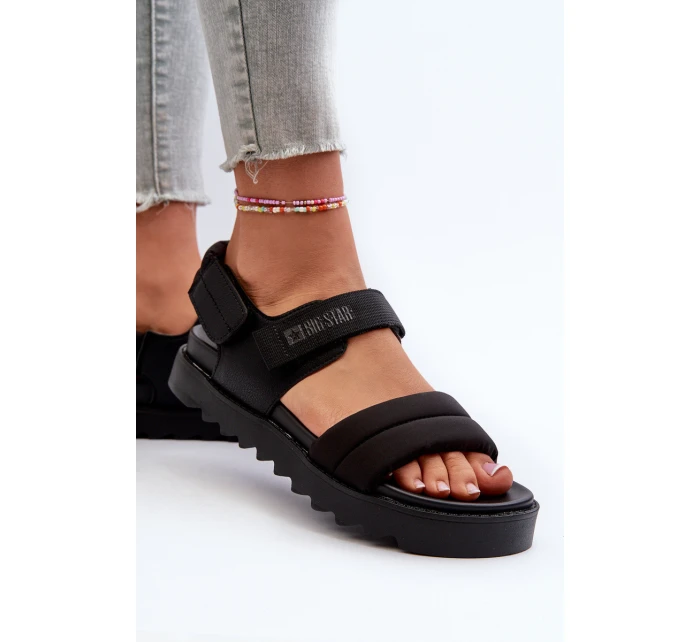 Sandały Damskie Na Platformie Big Star NN274750 Czarne