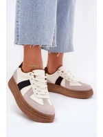 Dámské tenisky na platformě béžové model 21702556 - Boto Dámské tenisky na platformě béžové model 21702556 - Boto