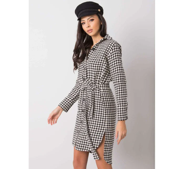 Šaty LK SK 508385 1.94 čiernobielych