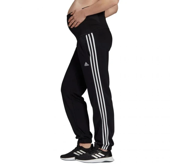 Dámske tehotenské nohavice / tepláky Essentials W GS8614 Black and White - Adidas Dámske tehotenské nohavice / tepláky Essentials W GS8614 Black and White - Adidas