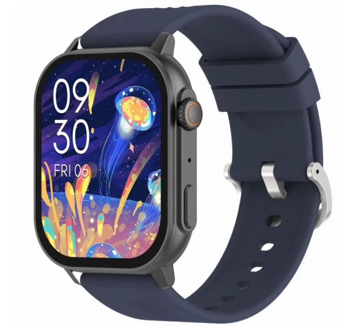 Inteligentné hodinky Gravity GT15-4 Blue Silicone Strap + Titanium Bracelet Inteligentné hodinky Gravity GT15-4 Blue Silicone Strap + Titanium Bracelet