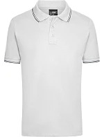 Daiber JN 986 Pánske polo tričko z piké 02.0986 biele/námornícka modrá Daiber JN 986 Pánske polo tričko z piké 02.0986 biele/námornícka modrá