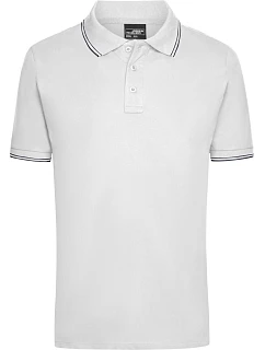 JN Pánské piqué polo 02.0 white/navy model 22494705 - Daiber