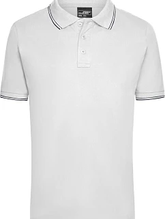 JN Pánské piqué polo 02.0 white/navy model 22494705 - Daiber