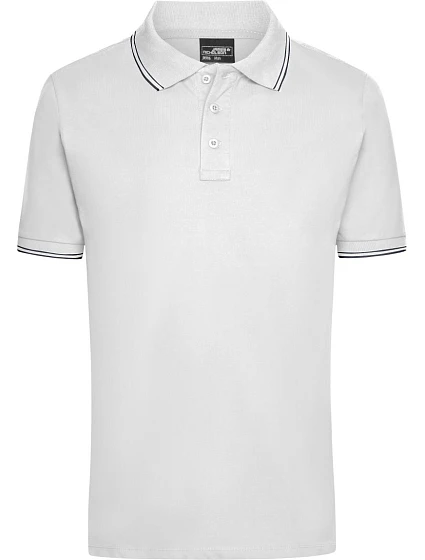 Daiber JN 986 Pánske polo tričko z piké 02.0986 biele/námornícka modrá Daiber JN 986 Pánske polo tričko z piké 02.0986 biele/námornícka modrá