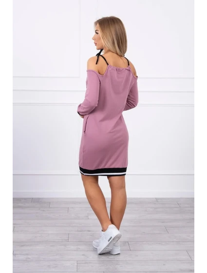Tres Chic tmavo ružové šaty Tres Chic tmavo ružové šaty