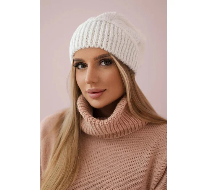 Dámska čiapka Ingrid K371 biela Dámska čiapka Ingrid K371 biela