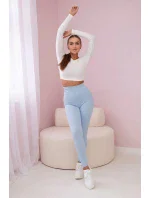 Pruhované legíny modrý Pruhované legíny modrý