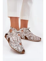 Vzorované Kožené Kotníkové Boty model 21693680 - Maciejka