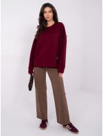 Bluza RV BL model 21807940 bordowy - FPrice Bluza RV BL model 21807940 bordowy - FPrice