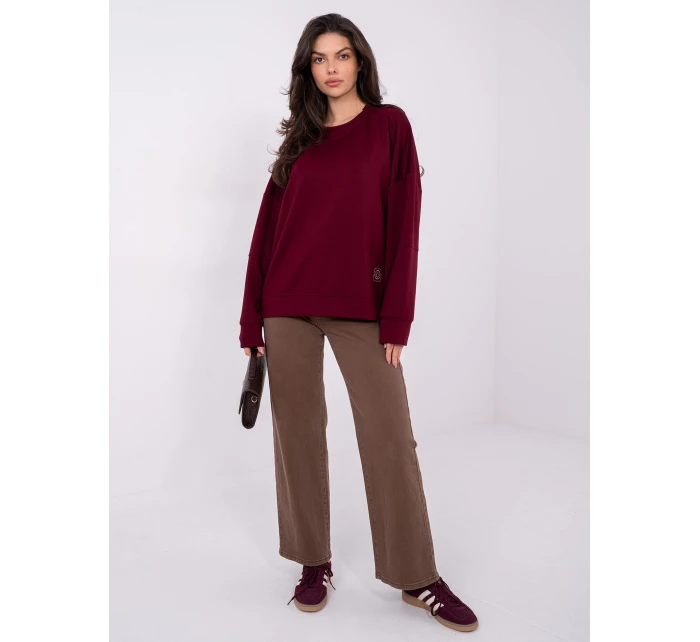 Bluza RV BL model 21807940 bordowy - FPrice Bluza RV BL model 21807940 bordowy - FPrice