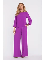 Elegantní halenka s rukávy levandulová model 22040529 - Moe Elegantní halenka s rukávy levandulová model 22040529 - Moe