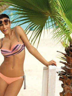 + plavky šedé s růžovou model 17575884 - Marko