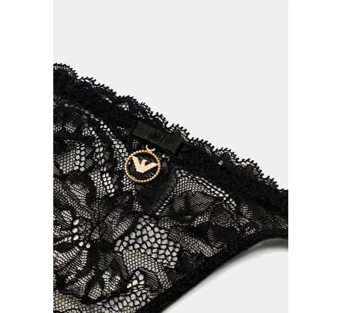 Dámske tangá 163826 4R206 00020 Black - Emporio Armani