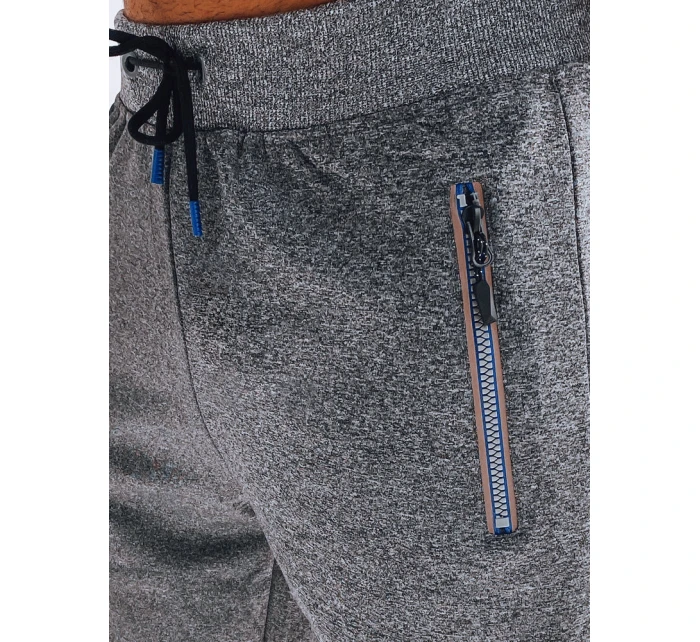 Pánské tmavě šedé teplákové šortky Dstreet model 21968948 - FashionStreet