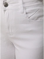 Jeansy damskie wide leg z wysokim stanem białe model 22109995 - FashionStreet