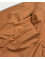 Čierno-karamelová obojstranná dámska prešívaná bunda (MHM-W589BIG)
