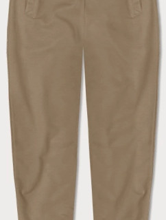 Tmavě béžové tenké teplákové kalhoty (CK03-91)