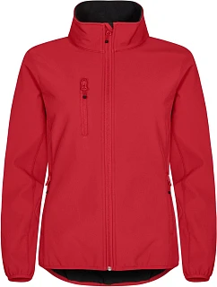 Clique Classic Softshell Jkt W Dámska 3-vrstvová softshellová bunda 67.0915 červená