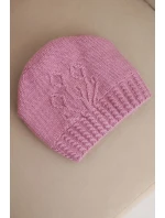 Dámská zimní čepice z vlny s  tmavě růžová model 21866358 - K-Fashion