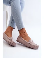 Dámské semišové mokasíny fialové model 21659362 - Boto